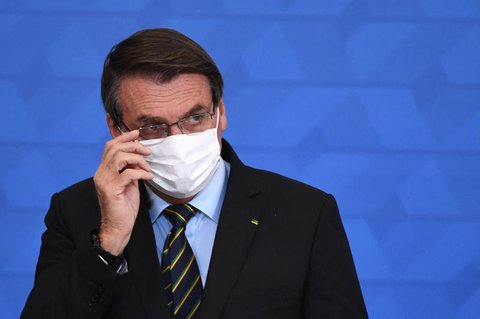 Brasiliens Präsident Jair Bolsonaro hatte das Corona-Virus seit Beginn der Pandemie verharmlost.
