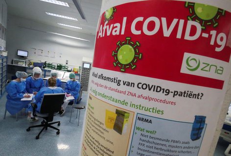 Personal einer Intensivstation in Antwerpen.