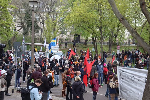 „Querdenken“-Demo in Lichtenberg 