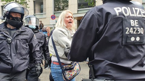 Polizeieinsatz in der Voßstraße.