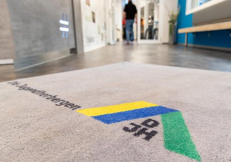 Eingangsbereich einer Jugendherberge in Osnabrück.