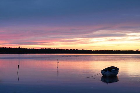 Sonnenuntergang an der dänischen Küste.