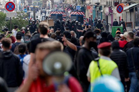 In Paris kam es zu Ausschreitungen.