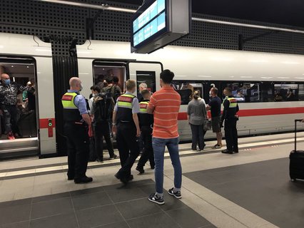 Einer der wenigen ICE nach München am Mittwoch.