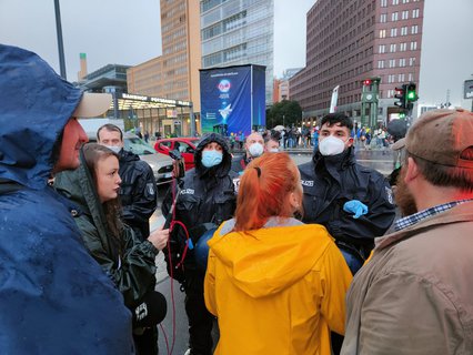 Streamer am Potsdamer Platz