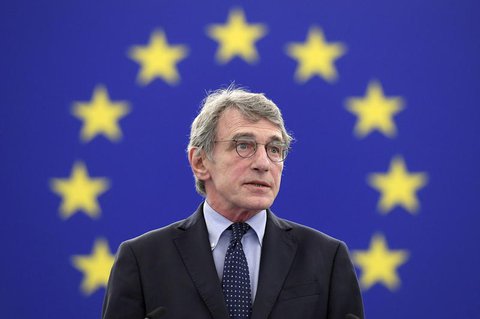 Der Präsident der Europaparlaments: David Sassoli.