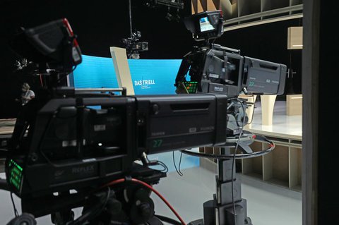 Das TV-Studio in Berlin Adlershof.