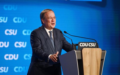 Armin Laschet, Kanzlerkandidat der Union, CDU-Parteivorsitzender und Ministerpräsident von Nordrhein-Westfalen