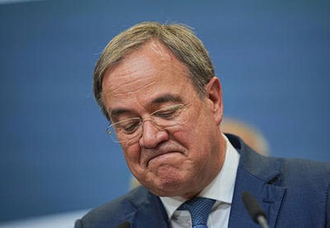 Laschet muss ein schlechtes Ergebnis einräumen. 