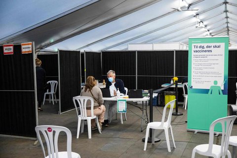 Ein Impfzentrum in Kopenhagen.