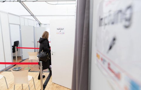 Impfzelt in Bielefeld
