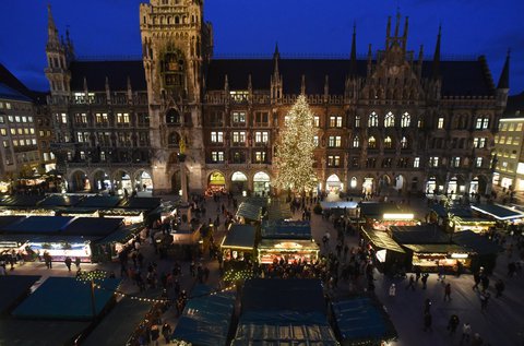 Münchener Christkindlmarkt. (Archivbild, 28.11.2017)