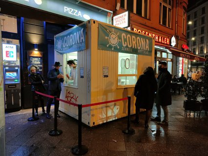 Schnelltrst-Container am Rosenthaler Platz