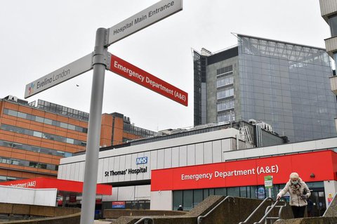 Die Notaufnahme des St. Thomas' Krankenhaus in London.