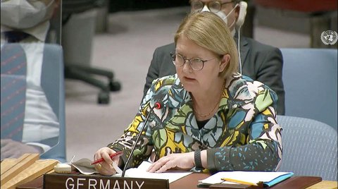 Deutschlands UN-Botschafterin Antje Leendertse 