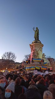 Pro-Ukraine-Demonstration in Paris.