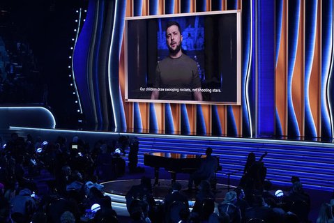 Selenskyjs Videobotschaft bei den Grammys