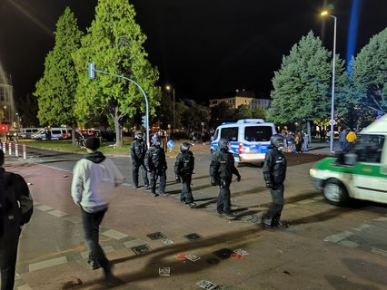 Abmarsch am Oranienplatz.