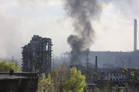 Das Stahlwerk in Mariupol ist weiter umkämpft.
