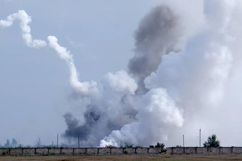 Explosion auf der Krim im Gebiet Dschankoj