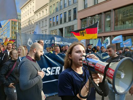 AfD-Demo in der Friedrichstraße 