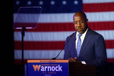 Amtsinhaber Raphael Warnock kam nicht über 50 Prozent der Stimmen.