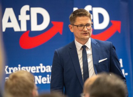 René Springer, AfD-Landeschef in Brandenburg.  