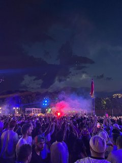 Eindruck von der Fanzone in Berlin.