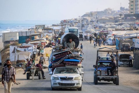 Flucht aus Gaza-Stadt.