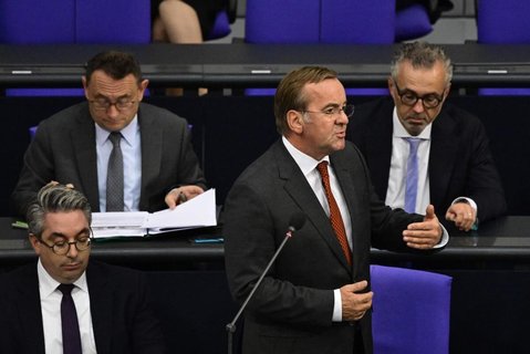 Boris Pistorius im Bundestag.