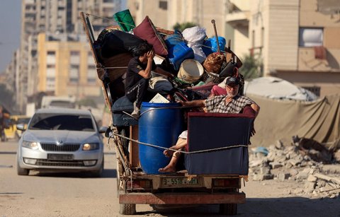 Flucht aus Gaza-Stadt.
