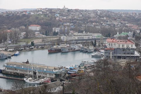 Der Hafen Sewastopol.