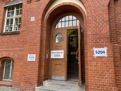 Auch in der Babelsberger Bürgel-Grundschule wird gewählt.