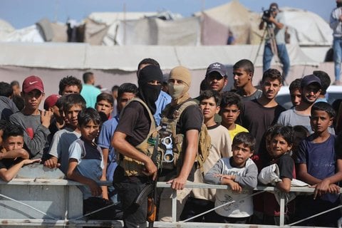 Hamas-Kämpfer im Gazastreifen.