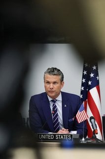 US-Verteidigungsminister Pete Hegseth, der sich seit kurzem als Kriegsminister bezeichnet.