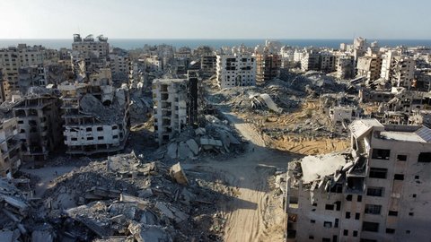 Blick auf die Ruinen von Gaza-Stadt.