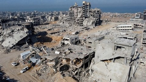Blick auf die Ruinen von Gaza-Stadt.