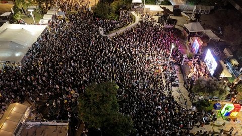 Großdemo in Tel Aviv.