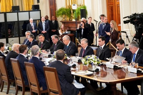 Donald Trump empfängt die Staatschefs mehrerer Zentralasiatischer Staaten im Weißen Haus. 