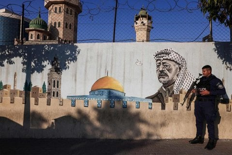Palästinensischer Polizist in Hebron im Westjordanland (Symbolbild).