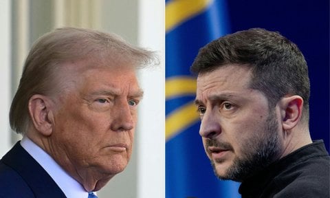 Der US-Präsident und sein ukrainischer Kollege: Donald Trump und Wolodymyr Selenskyj.