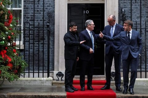 Starmer, Merz und Macron hatten sich erst am Montag persönlich mit dem ukrainischen Präsidenten Selenskyj in London getroffen.
