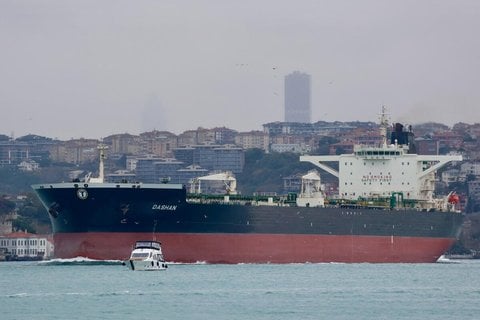 Erst am Dienstag hatte die „Dashan“ den Bosporus in Istanbul auf dem Weg zum Schwarzen Meer durchfahren.
