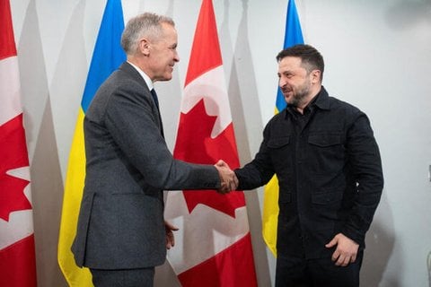 Der kanadische Premierminister Mark Carney trifft sich am 27. Dezember 2025 in Halifax mit dem ukrainischen Präsidenten Wolodymyr Selenskyj.