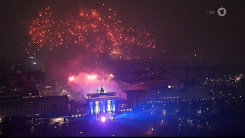 So sah Berlin bei der Live-Übertragung in der ARD aus.