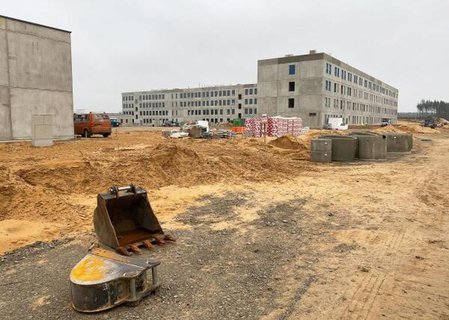 Blick auf die Baustelle für den künftigen Standort der Bundeswehr-Brigade (Archivbild)