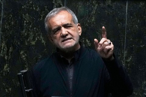 Der iranische Präsident Massud Peseschkian.