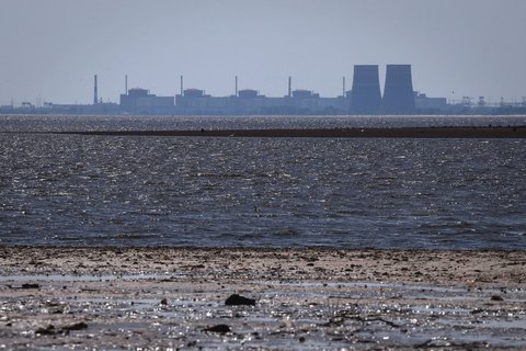 Das von russischen Truppen besetzte Atomkraftwerk Saporischschja.