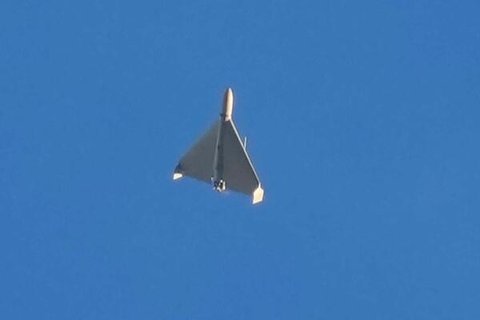 Kampfdrohne, vermutlich vom Typ Shahed 136 iranischer Bauart (Symbolbild)